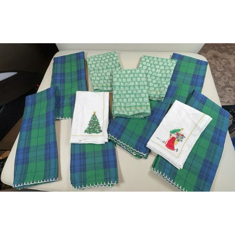 Holiday Christmas Threshold Target dish towels & cloth napkins BUNDLE NWOT